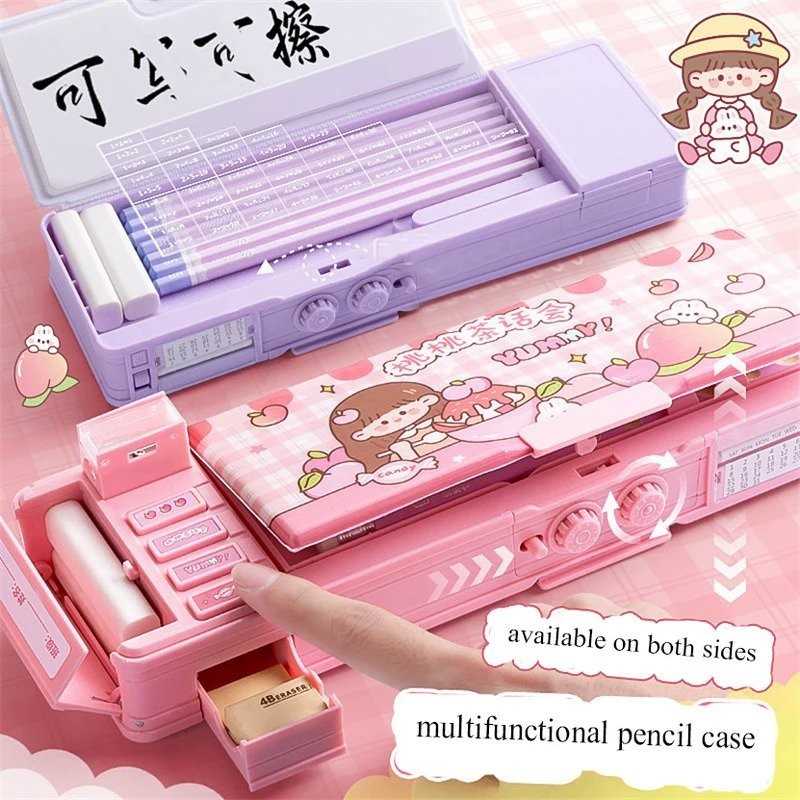 

Pencil Case Cases Unicorn Pen Box Password Lapicera 2023 Estuche Escolar Kawaii Girls Bag Trousse Multifunctional School Items E1D3