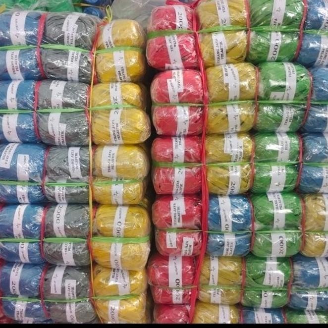 

Tali Rafia Roll Warna 1Pcs Murah Eceran 2000 Tali Plastik Tali iket Super > >