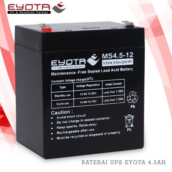 Baterai UPS EYOTA 12v 4.5ah / Baterai UPS 4,5ah EYOTA