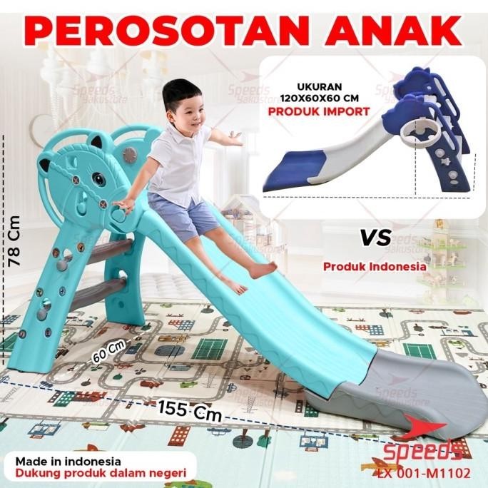 Perosotan Anak Mainan Seluncuran + Basket Mini Anak Playground mainan terbaru