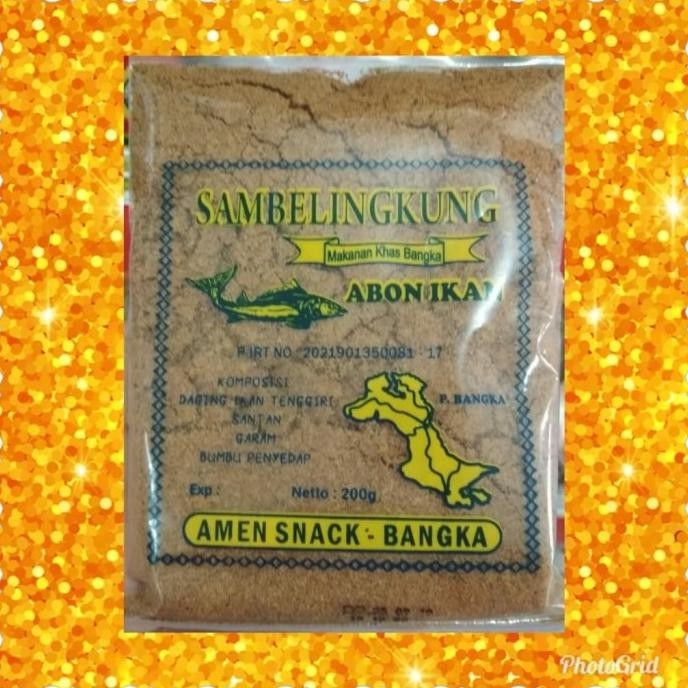 

ABON BANGKA SAMBELINGKUNG IKAN TENGGIRI CAMPUR MAKANAN SNACK KHAS H56M