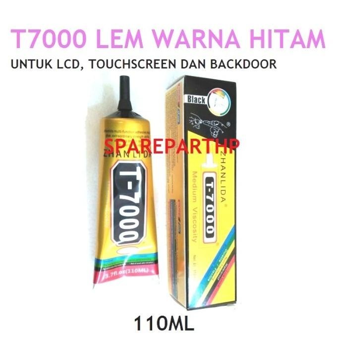 LEM LCD T7000 ZHALINDA 110ML - LEM LCD TOUCHSCREEN WARNA HITAM ORI