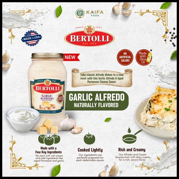 

Bertolli Pasta Sauce - Saus Pasta Premium Khas Italia