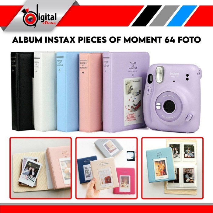 Helios Album Instax Pieces Of Moment 64 Foto - Instax Mini Album 64 Foto