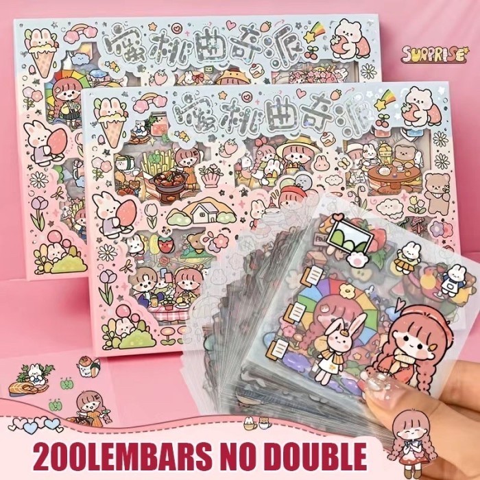 

Ready 200 Lembar Stiker Pvc Motif Kartun Lucu Untuk Dekorasi Scrapbook