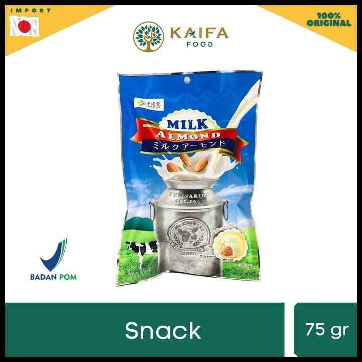 

Sennarido Milk Almonds 110G Cemilan Kacang Jepang