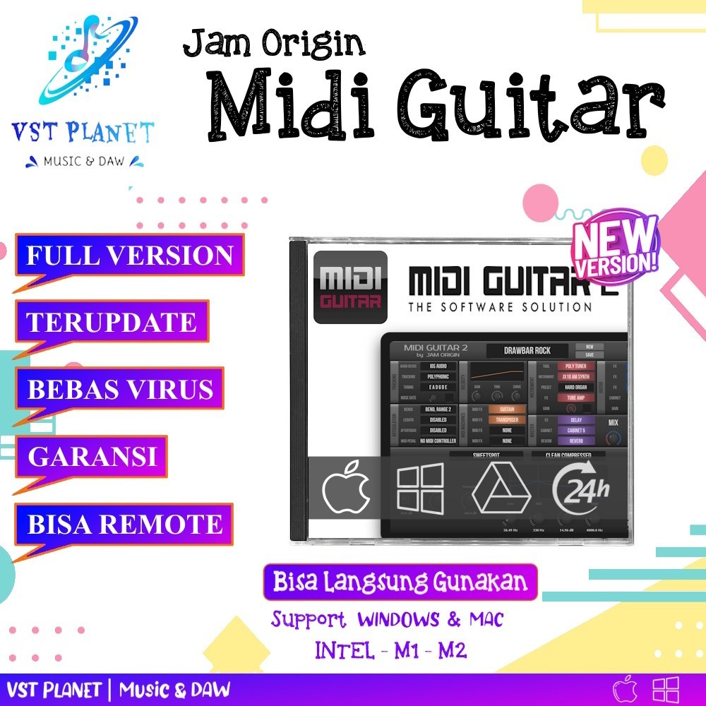 Midi Guitar 2 Terupdate Permanent WIN/MAC INTEL M1 M2 M3