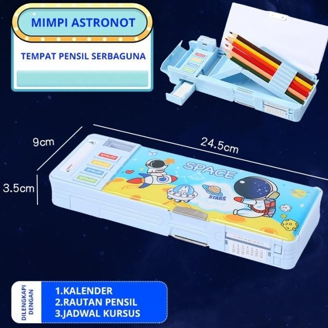 

VD08 Tempat Pensil Anak Lucu / Kotak Alat Tulis Multifungsi Tempat Pensil Kartun Siswa Sekolah Dasar Viral