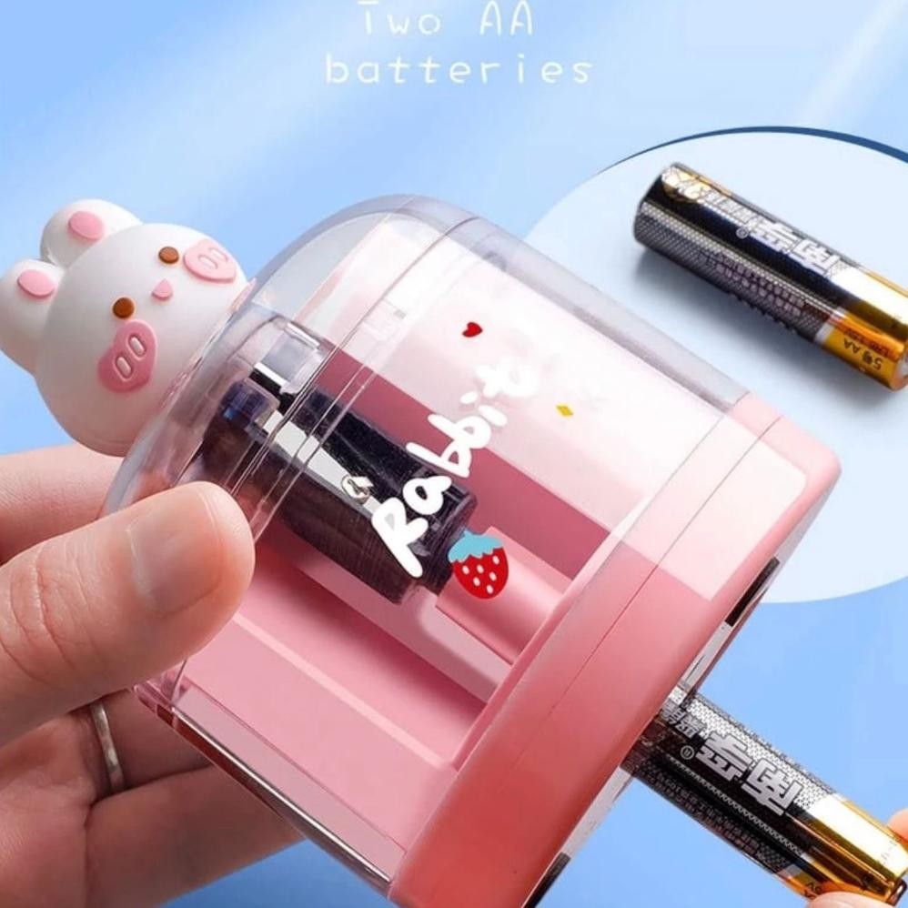 

Up15 Rautan Pensil Elektrik Karakter Lucu Serutan Otomatis Putar Sendiri Electric Pencil Sharpener Cute Original