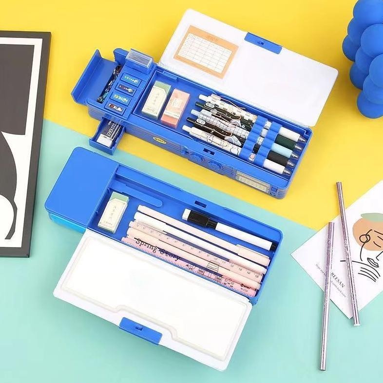 

UFO-2025 Ready StockGaya Baru Cinnamoroll Kotak Alat Tulis Multifungsi Kunci Kode Perempuan Pensil Sanrio Dua Sisi Bernilai Tinggi Kapasitas Besar Termurah