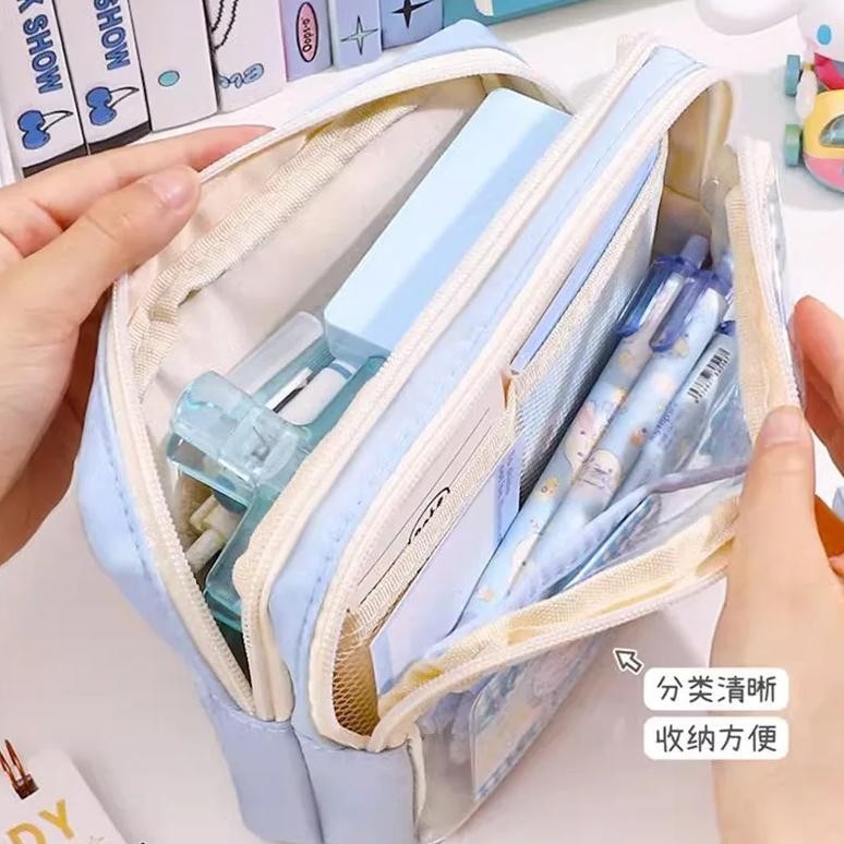 

GA24 Tempat Pensil Cinnamoroll Baru Sanrio Anime My Melody Kuromi Penyimpanan Alat Tulis Siswa Perlengkapan Sekolah Ins Kawaii Hadiah Lucu Hemat