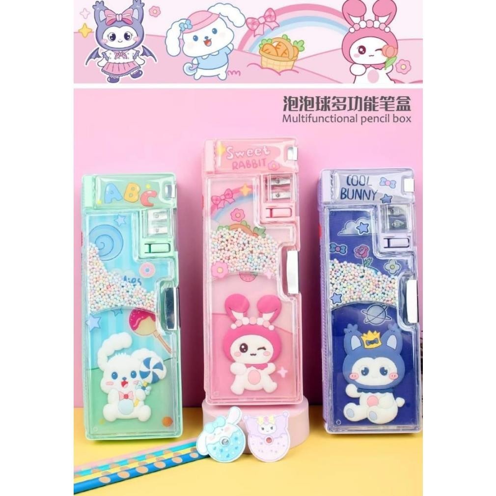 

rd-67 KOTAK PENSIL MAGNET ada SPRINGKLE PENCIL CASE Hemat