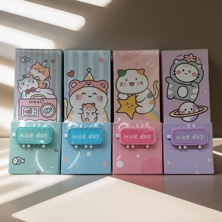 

io-98 (passcode) kotak tepak tempat pensil alat tulis pencil stationary case dengan kunci pin pasword passcode motif gambar karakter kartun lucu untuk anak laki laki cowok perempuan Berkualitas