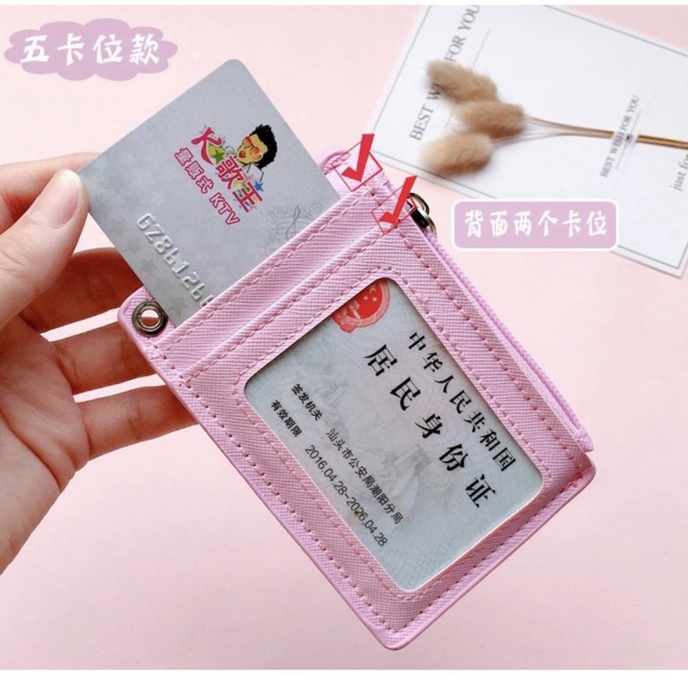 

fbx-4 Name Card Holder Name Tag 3 SLOT Gantungan ID Card dengan tempat koin Termurah
