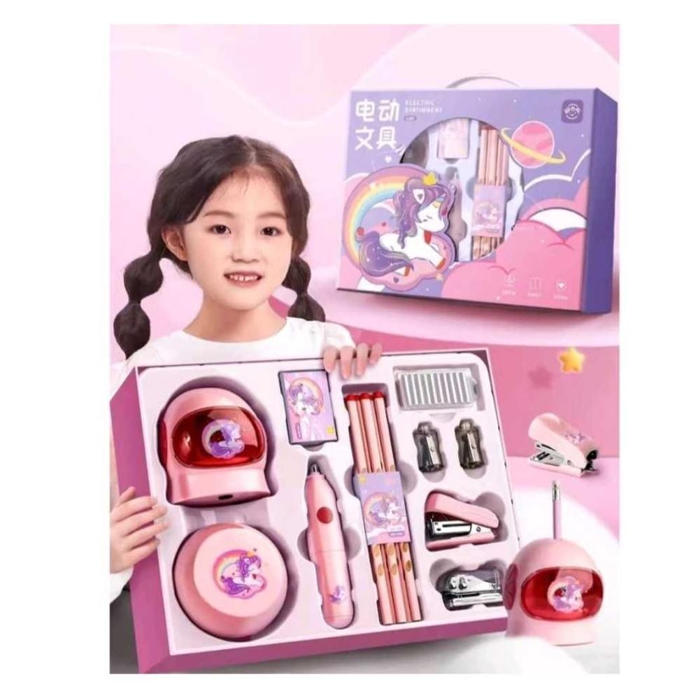 

gf-5 SET ALAT TULIS ELEKTRIK RAUTAN PENGHAPUS VACUUM PENSIL / ELECTRIC STATIONERY SET Hemat