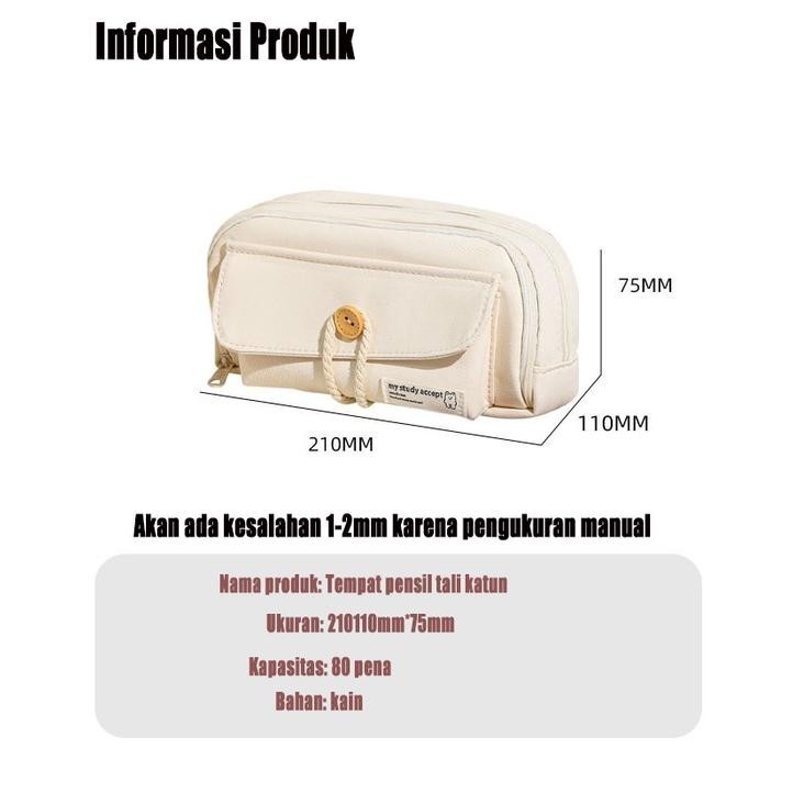 

Be09 Pencil Cases Large Capacity Pencil Bag Pouch Holder Box for Girls Office Student Stationery Organizer School Supplies Terlaris
