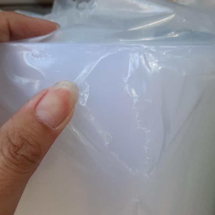 Fiber Pagar / Penutup Pagar Putih Polos Kanolite Tebal (0,8Mm)