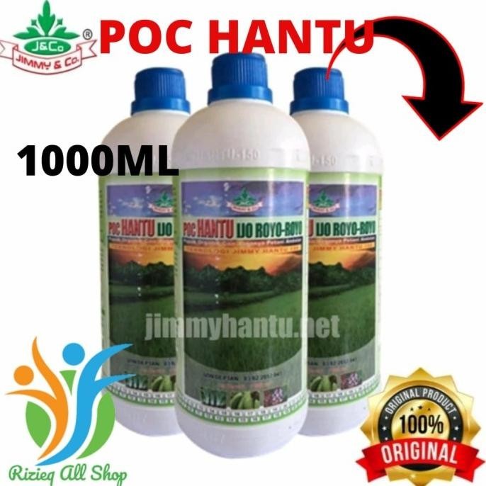 PUPUK CAIR ORGANIK POC HANTU isi 1Liter Pupuk Cair Organik JIMMY HANTU