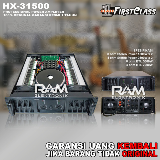 Power Amplifier FIRSTCLASS HX31500 | FIRST CLASS HX 31500 Class H Original