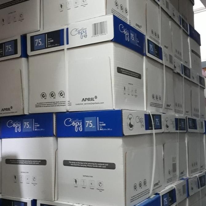 

Terlaris Kertas Hvs Fotocopy A4 75 Excellent 1 Dus Isi 5 Rim Grab/Gojek Only Ready Stok