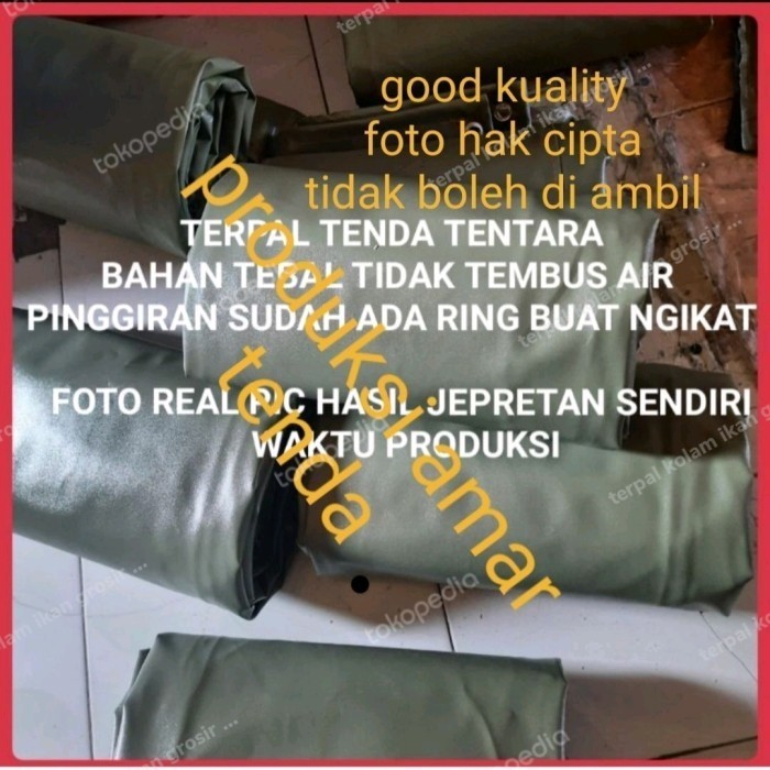 {DianShop} terpal tenda tentara ukuran reques Limited