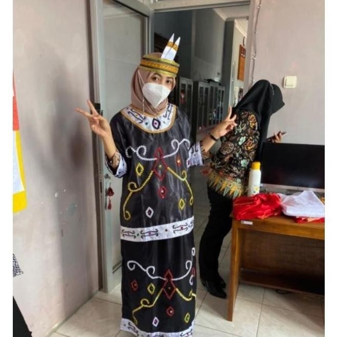 Promo Spesial Gha-65 Baju Adat Kalimantan Tengah Wanita // Pakaian Adat Kalimantan Tengah Wanita // 