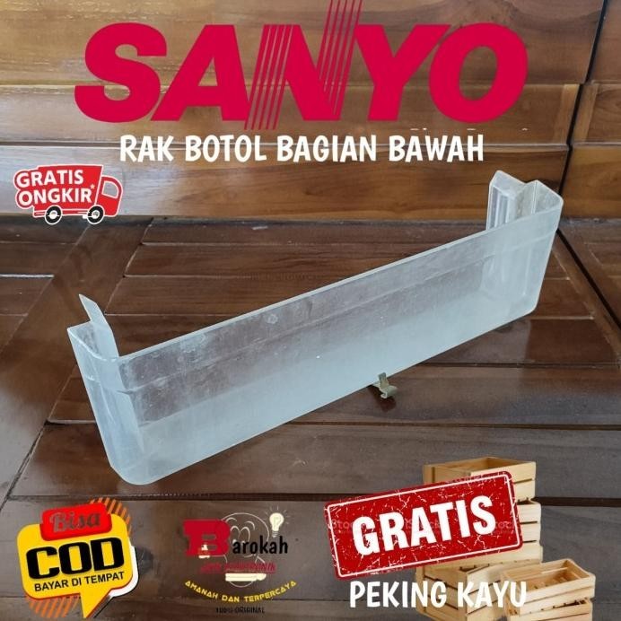 RAK BOTOL KULKAS SANYO BAGIAN BAWAH 1 PINTU DAN 2 PINTU TYPE LAMA ORI