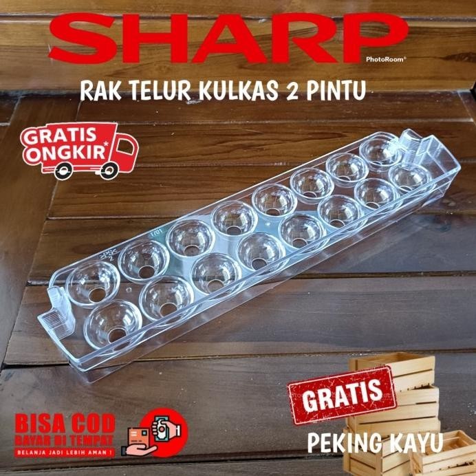 RAK TELUR KULKAS SHARP 2 PINTU ORIGINAL BARU