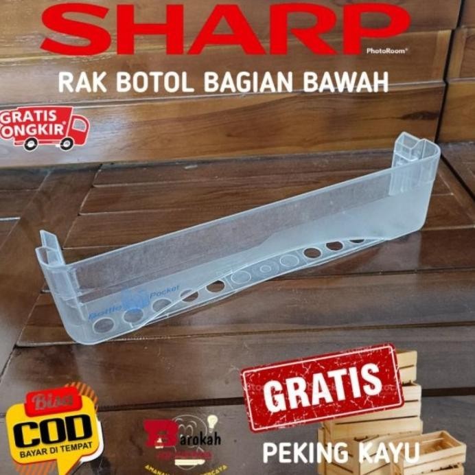 RAK BOTOL KULKAS SHARP SAMURAI BAGIAN BAWAH 1 PINTU DAN 2 PINTU