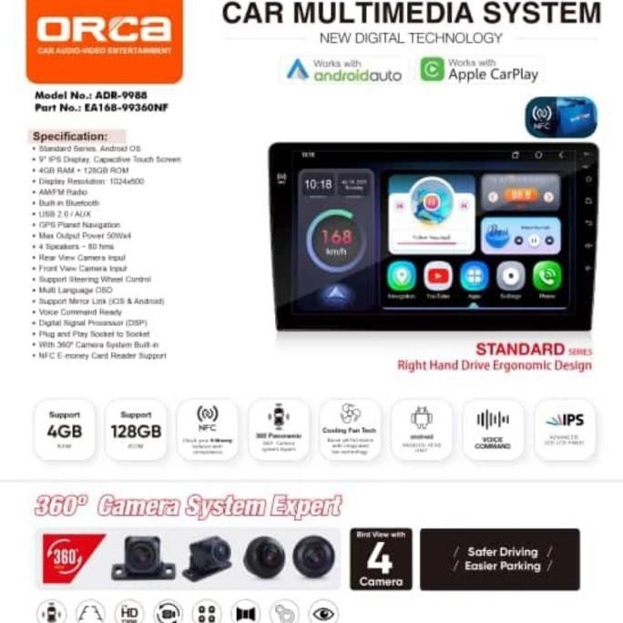 AUDIOCUPU / HEAD UNIT ANDROID ORCA NFC+CAM 360 / ORCA 4/128 ORCA 9 INCH / ORCA 9 INCH NFC / HEAD UNI