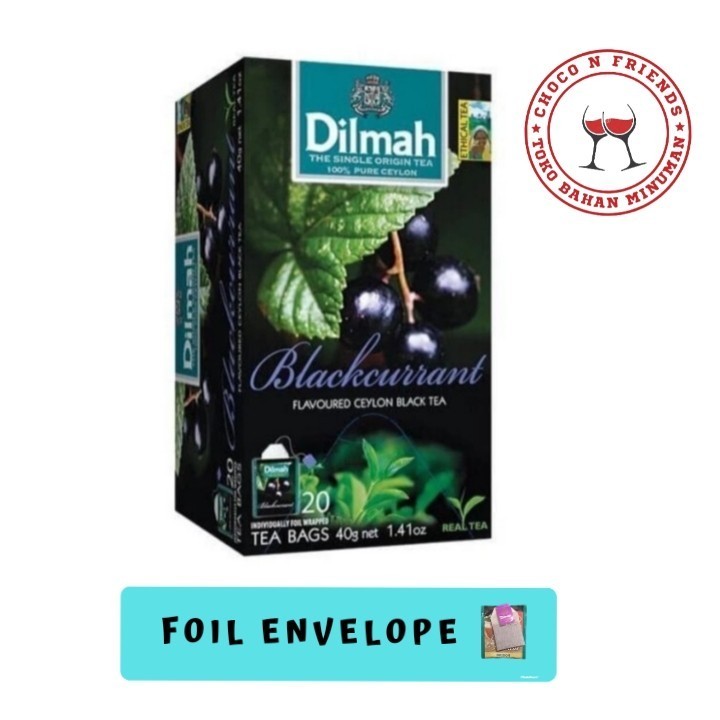 

Teh Dilmah Blackcurrant | Dilmah Blackcurrant Foil Envelope 20 S