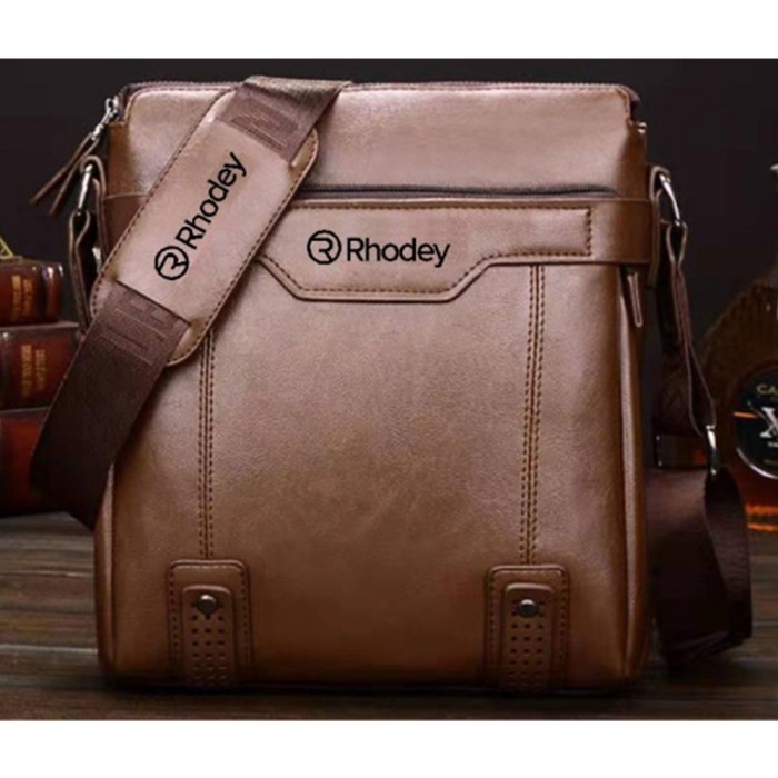 [Kulit Asli] Rhodey Barnoroo Tas Selempang Pria Crossbody Bag
