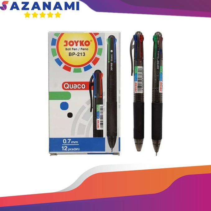 

Update JOYKO QUACO PEN PULPEN 4 WARNA BP 213 0.7MM saz4 Ayo Beli