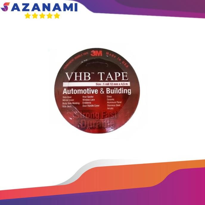 

Double Tape BUSa 3M VHB 12mm x 4.5m foam tape saz4 Ayo Beli