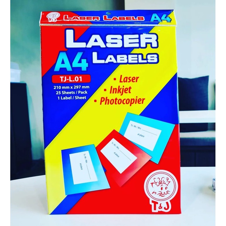 

Sale Label T&J Laser / A4 / L01 (25 Sheets)