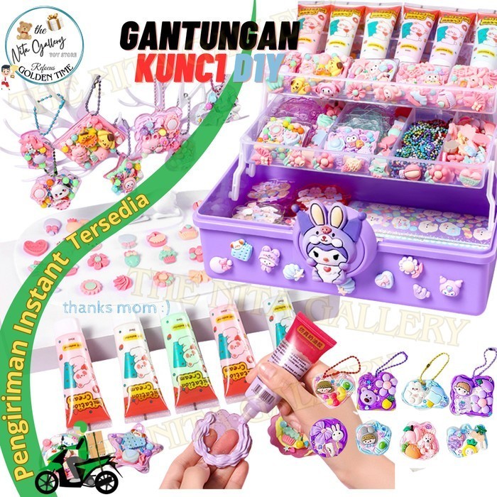 

Sale 505Pcs Gantungan Kunci Akrilik Set Artu Stiker Mainan Anak Perempuan -