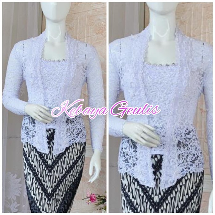 atasan kebaya kutubaru warna nude +longtorso A9