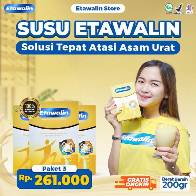

Etawalin Paket 3 Box Susu Etawa Tingkatkan Kepadatan Kesehatan Tulang