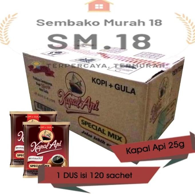 

Kopi Kapal Api Mix Dus Isi 120 Sachet - Sembako / Coffee