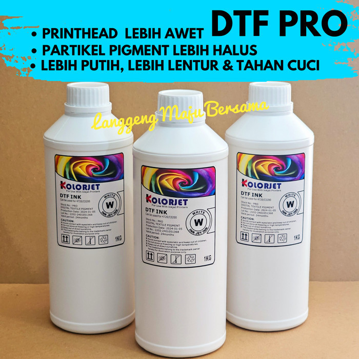 Wade Tinta Dtf Colorjet Pro Ultra Premium Quality 1Kg Super White