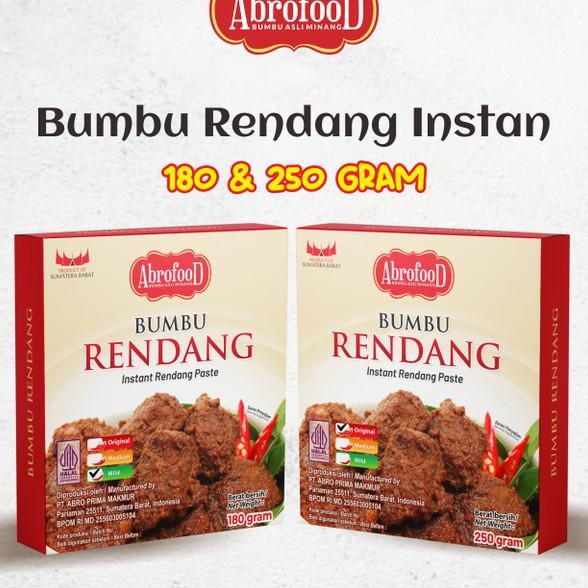 

Bumbu Rendang Instant Abrofood 250 Gr (Pcs)