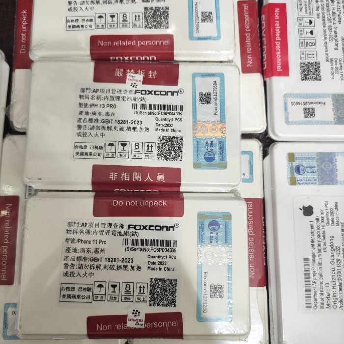 Wiji Baterai Ori Foxconn Iphone Xs