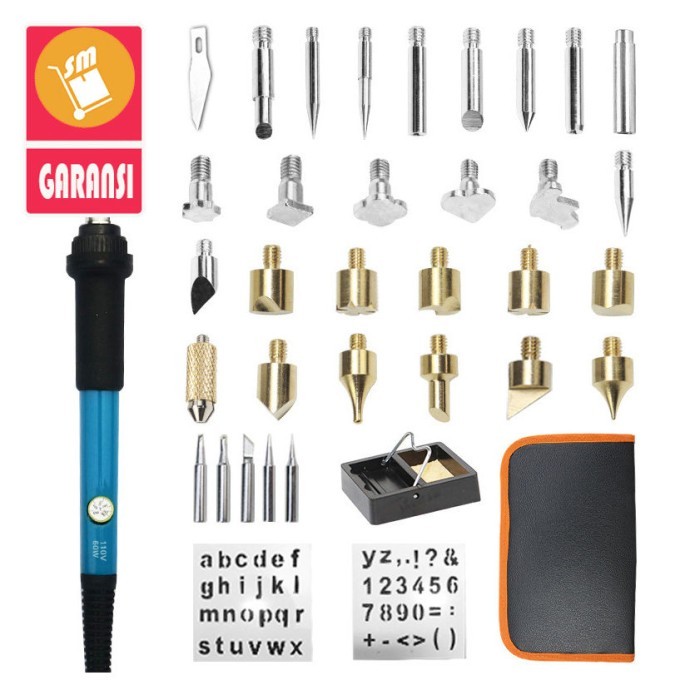

Azalia Sm Solder Alat Lukis Bakar Wood Pen Pyrography 37 Set 07Mc Multi-Color