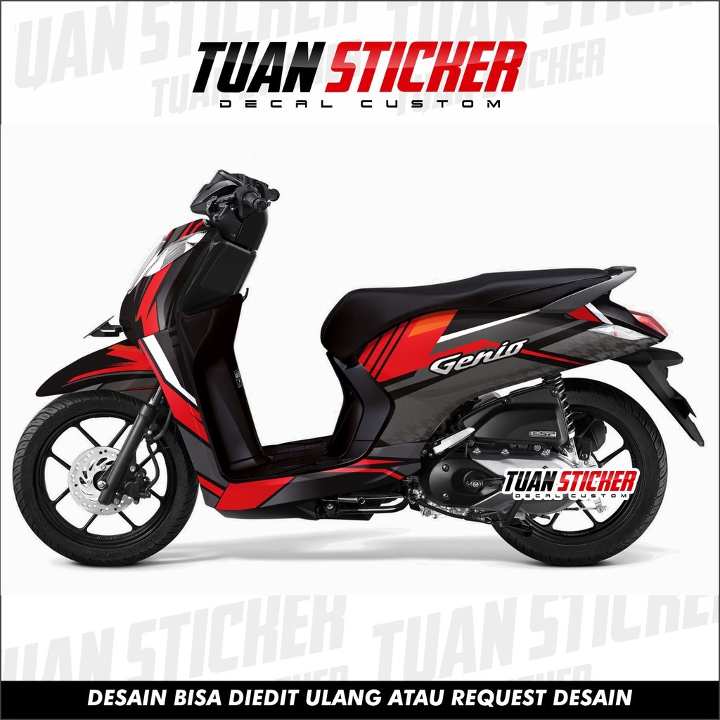 Sticker Striping decal Genio, Decal Honda Genio, Striping Genio, Sticker Honda Genio grx