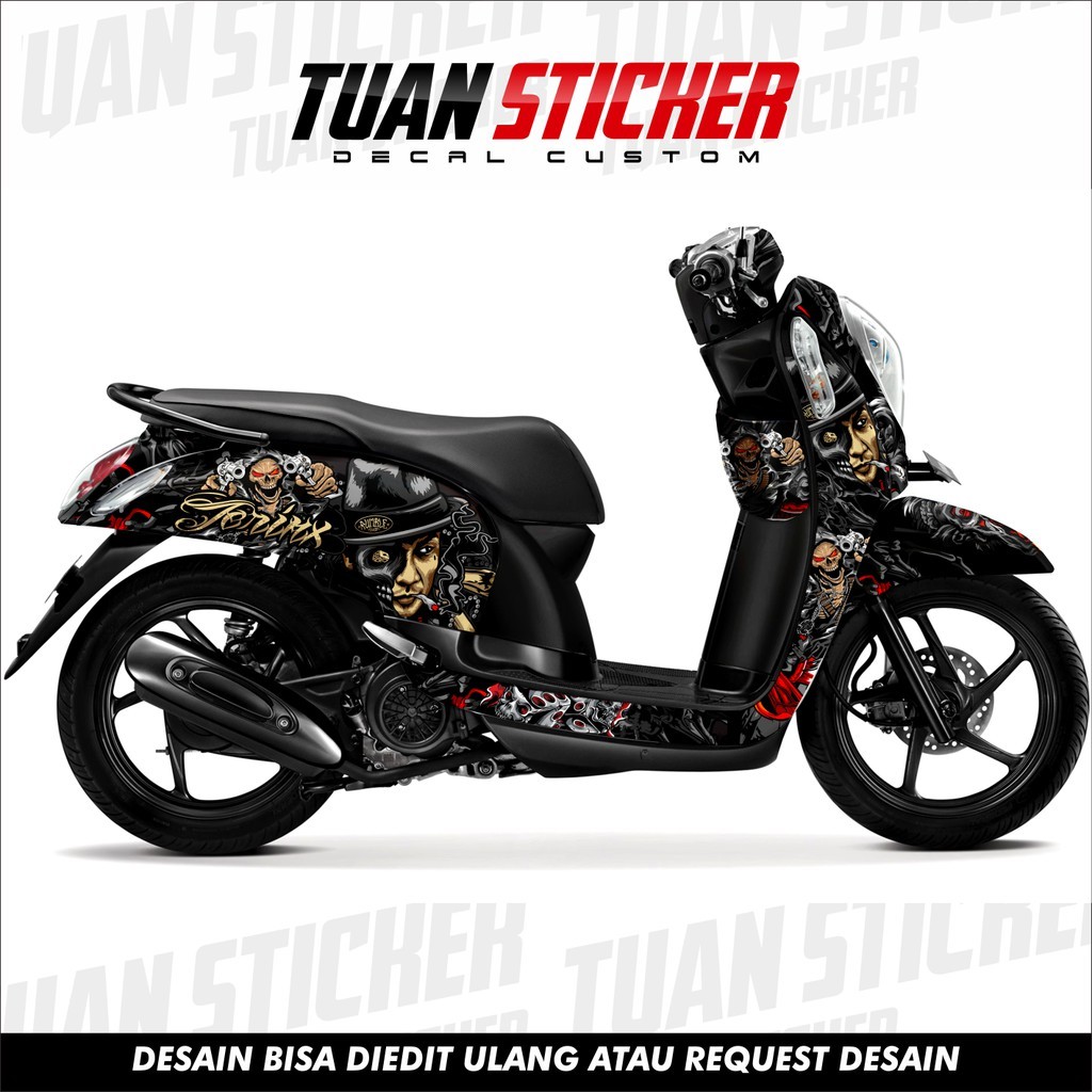 Sticker Striping Decal Scoopy FI, decal scoopy FI , cetak striping decal scoopy FI Stiker Scoopy 21