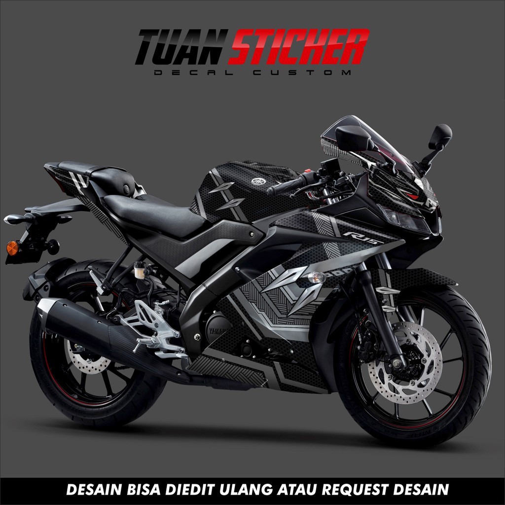 Sticker Striping Decal Yamaha R15 V3, Sticker Decal R15 V3, Sticker R15 , striping R15 BLACK PHANTER