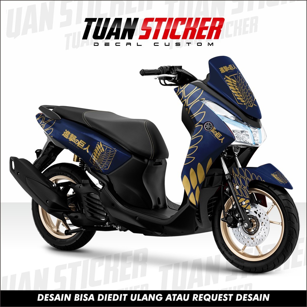 Sticker Striping Decal Yamaha Lexi, Sticker Decal Lexi, cetak sticker lexi, striping lexi grp