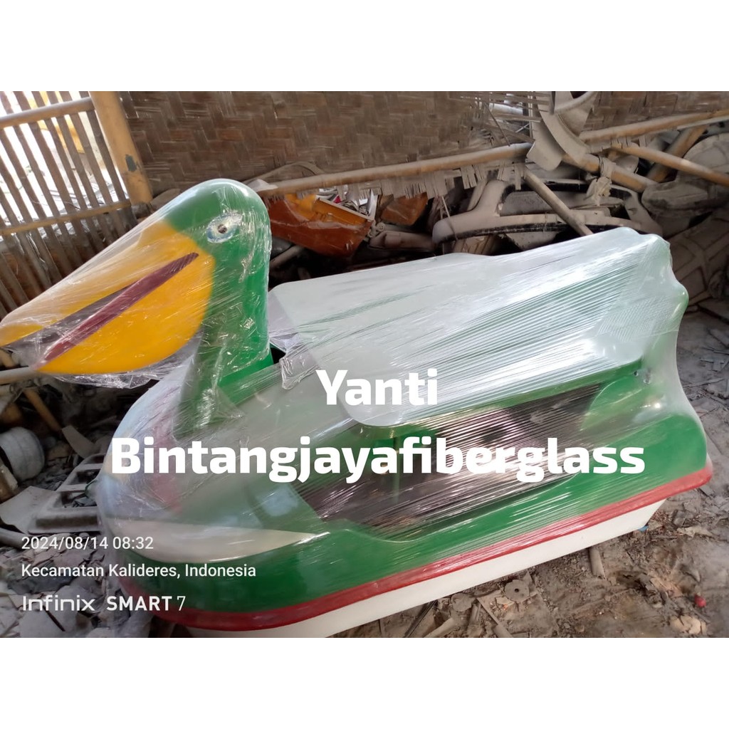 sepeda air itik mini/sepeda air angsa mini-kecil/perahu fiber/perahu wisata danau