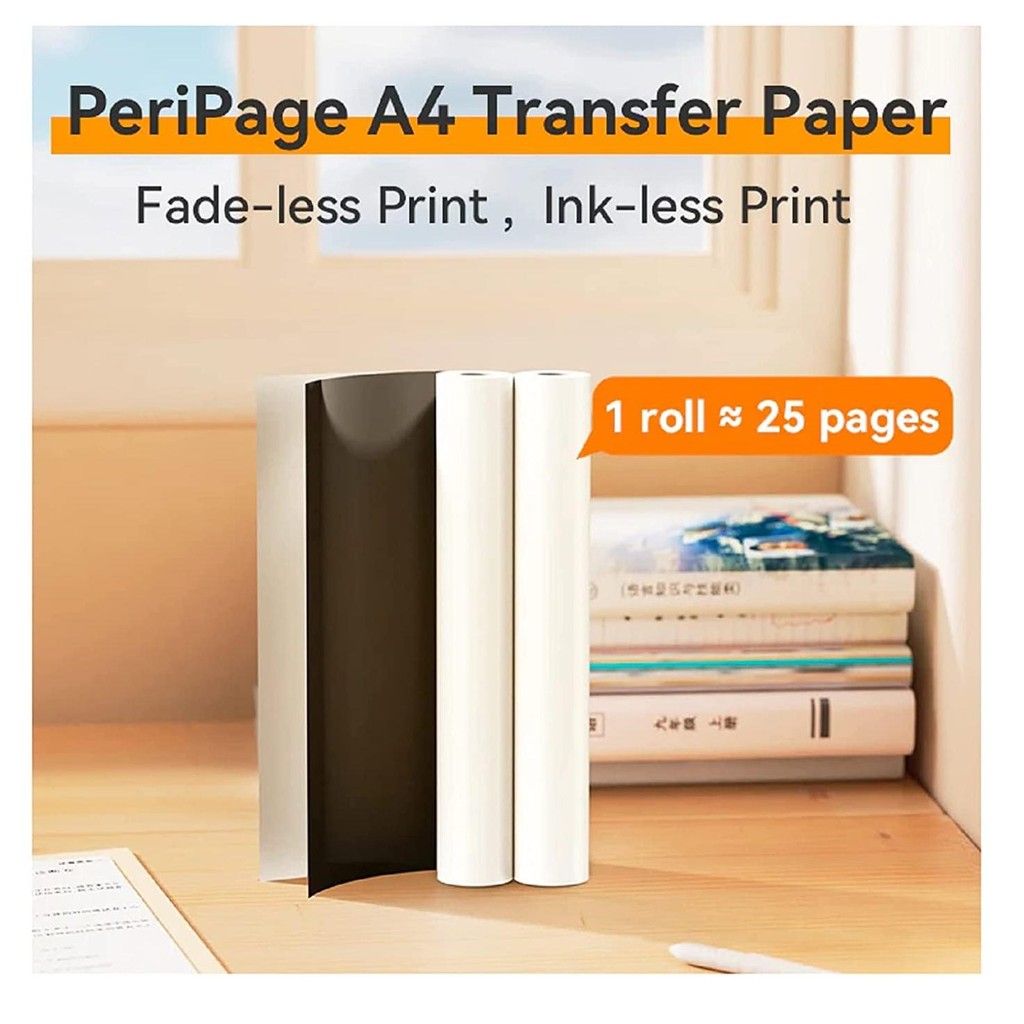 

yui-7 PERIPAGE Kertas A4 Paper Thermal HVS Kertas Quick Dry Long Storage Roll Dan Lembar Terlaris