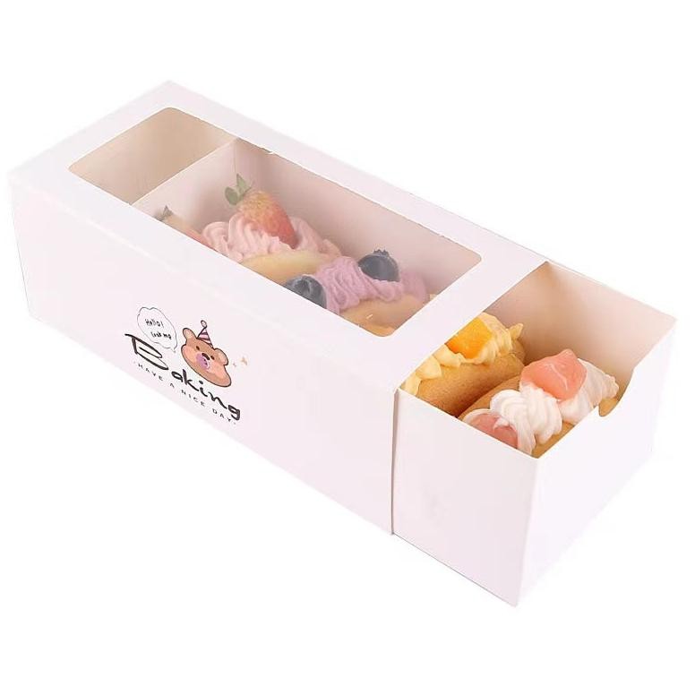 

Hot Sale Dus Kotak Box Donat Bomboloni Brownis Donut Kardus Kemasan Makanan 10pcs Sale